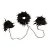 Bad Kitty Menottes & Collier Fausse Fourrure Noire