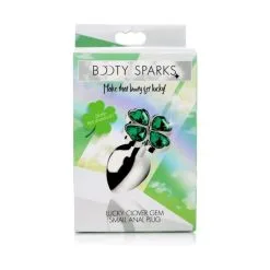 Booty Sparks Plug Anal Métal Bijou Lucky Clover Small -SexToys Soldes booty sparks lucky clover gem small anal plug 3