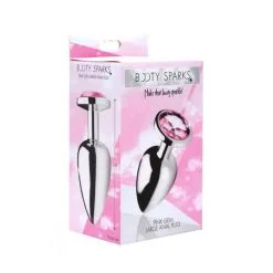 Booty Sparks Plug Anal Bijou Cristal Rose L -SexToys Soldes booty sparks plug anal bijou cristal rose l 3