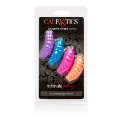CalExotics Gaines De Doigt Silicone Finger Swirls -SexToys Soldes calexotics intimate play silicone finger swirls 3