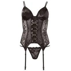 Cottelli Collection Guêpière Dentelle Seins Nus -SexToys Soldes cottelli collection ensemble 2 pieces basque 3
