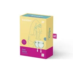 Coupes Menstruelles Satisfyer Feel Good Vert Clair 5 Coupes Menstruelles Satisfyer Feel Good Vert Clair -SexToys Soldes coupes menstruelles satisfyer feel good vert clair 2