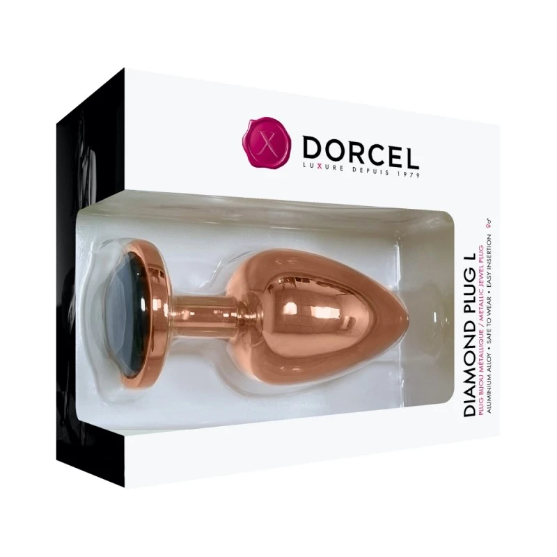 Dorcel Plug Anal Métal Diamant Noir L 4 Dorcel Plug Anal Métal Diamant Noir L – Image 4