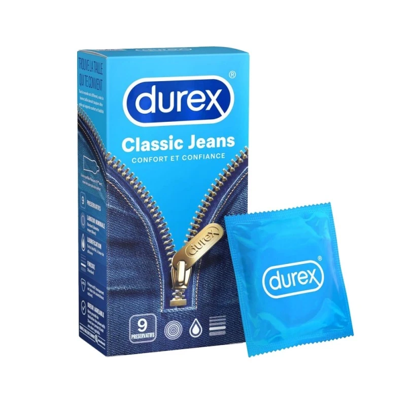 Durex Classic Jeans Boîte De 9 1 Durex Classic Jeans Boîte De 9