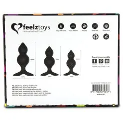 FeelzToys Kit De 3 Plugs Anal Bibi Twins -SexToys Soldes feelztoys bibi twins butt plug set 2