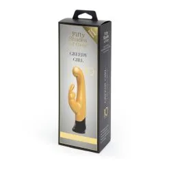 Fifty Shades Of Grey Vibromasseur Rabbit Greedy Girl Édition Spéciale Gold -SexToys Soldes fifty shades of grey greedy girl 10 anniversary gold rabbit 4