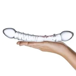 Gläs Gode En Verre Double Trouble -SexToys Soldes glas double trouble glass dildo 3