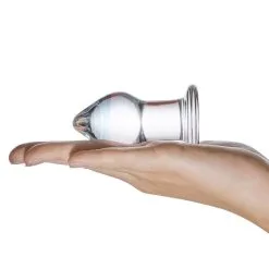 Gläs Plug Anal Transparent En Verre Amethyst Rain -SexToys Soldes glas plug anal en verre amethyst rain 3