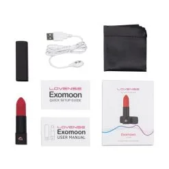 Lovense Vibromasseur Rouge à Lèvres Connecté Exomoon -SexToys Soldes lovense exomoon mini vibromasseur connecte 4