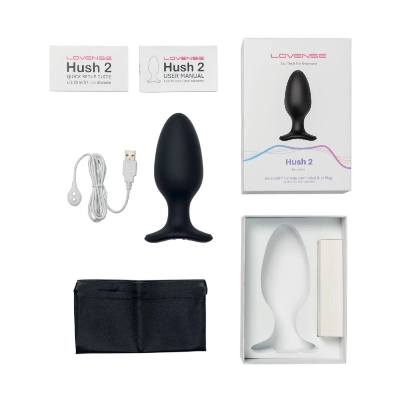 Lovense Plug Anal Vibrant Connecté Hush 2 L 3 Lovense Plug Anal Vibrant Connecté Hush 2 L – Image 3