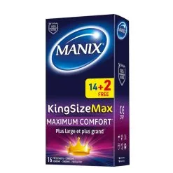 Manix King Size Max Boîte De 14 + 2 Gratuits