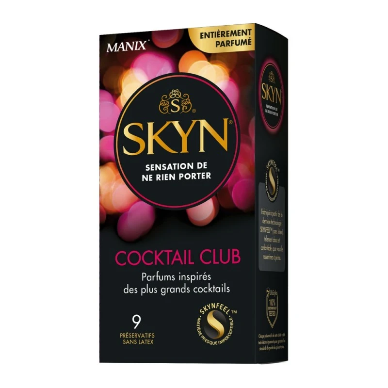 Manix Préservatifs Skyn Cocktail Club Boîte De 9 1 Manix Préservatifs Skyn Cocktail Club Boîte De 9
