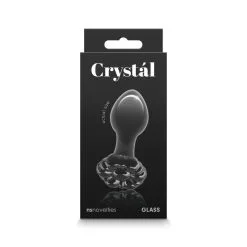 Nsnovelties Plug Anal En Verre Crystal Flower Noir -SexToys Soldes nsnovelties crystal flower plug anal en verre noir 3