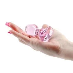 Nsnovelties Plug Anal En Verre Crystal Heart Rose -SexToys Soldes nsnovelties crystal heart plug anal en verre rose 2