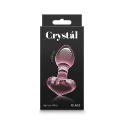 Nsnovelties Plug Anal En Verre Crystal Heart Rose -SexToys Soldes nsnovelties crystal heart plug anal en verre rose 3