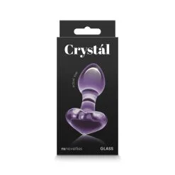 Nsnovelties Plug Anal En Verre Crystal Heart Violet -SexToys Soldes nsnovelties crystal heart plug anal en verre violet 3