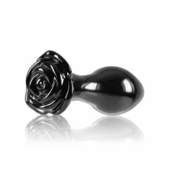 Nsnovelties Plug Anal En Verre Crystal Noir