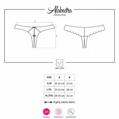 Obsessive String Ouvert Alabastra -SexToys Soldes obsessive alabastra crotchless thong 4