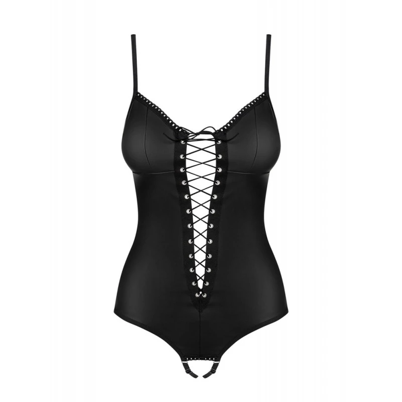 Obsessive Body Ouvert Effet Cuir Redella Noir 2 Obsessive Body Ouvert Effet Cuir Redella Noir – Image 2