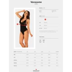 Obsessive Body Vanessme Dentelle Florale Noire GT -SexToys Soldes obsessive body vanessme dentelle noire gt 4