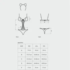 Obsessive Costume Gepardina Noir -SexToys Soldes obsessive costume gepardina noir 5