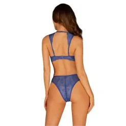 Obsessive Ensemble 2 Pièces Giselia Maille & Dentelle Bleue GT -SexToys Soldes obsessive ensemble 2 pieces giselia maille dentelle bleue gt 2