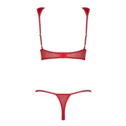 Obsessive Ensemble 2 Pièces Wetlook Hunteria Rouge -SexToys Soldes obsessive ensemble 2 pieces hunteria rouge 3