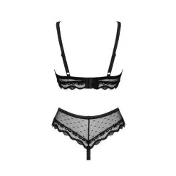 Obsessive Ensemble 2 Pièces Marrbel Maille & Dentelle Noire -SexToys Soldes obsessive ensemble 2 pieces marrbel noire 2