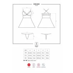 Obsessive Nuisette Babydoll 838-BAB-3 Rouge 9 Obsessive Nuisette Babydoll 838-BAB-3 Rouge -SexToys Soldes obsessive nuisette babydoll 838 bab 3 rouge 4