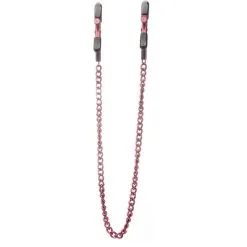 Ouch! Pinces à Seins Avec Chaîne Ajustables Rouges