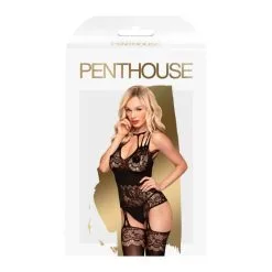 PENTHOUSE LINGERIE Combinaison Porte-Jarretelles Hottie En Dentelle Noire -SexToys Soldes penthouse lingerie combinaison porte jarretelles hottie noir 2