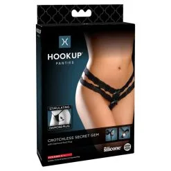 Pipedream Culotte & Plug Bijou Anal Diamond Noir Hookup Panties -SexToys Soldes pipedream culotte plug anal diamant noir 3