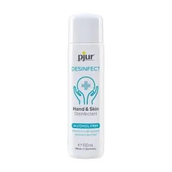 Pjur Gel Désinfectant Mains & Peau Sans Alcool Desinfect 100 Ml