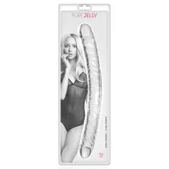 PURE JELLY Double Dong 34 Cm Cristal Veiné Transparent 5 PURE JELLY Double Dong 34 Cm Cristal Veiné Transparent -SexToys Soldes pure jelly double dong cristal veine 34cm transparent 2