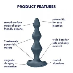 Satisfyer Plugs Satisfyer Lolli Plug 1 Gris -SexToys Soldes satisfyer lolli plug 1 gris 4