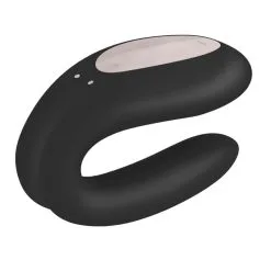Double Joy Noir Satisfyer Partner Stimulateur Connecté Pour Couple -SexToys Soldes satisfyer partner black double joy 2