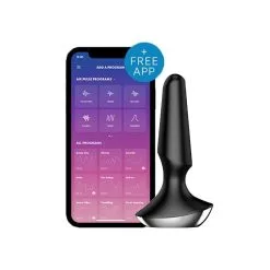 Satisfyer Plugs Satisfyer Plug-ilicious 2 Noir Plug Anal Vibrant Connecté