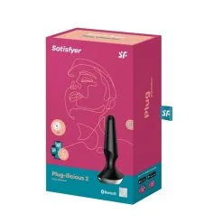 Satisfyer Plugs Satisfyer Plug-ilicious 2 Noir Plug Anal Vibrant Connecté -SexToys Soldes satisfyer plug ilicious 2 noir plug anal vibrant connecte 3