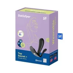 Satisfyer Top Secret + Noir Vibromasseur Connecté -SexToys Soldes satisfyer vibromasseur connecte top secret noir 3