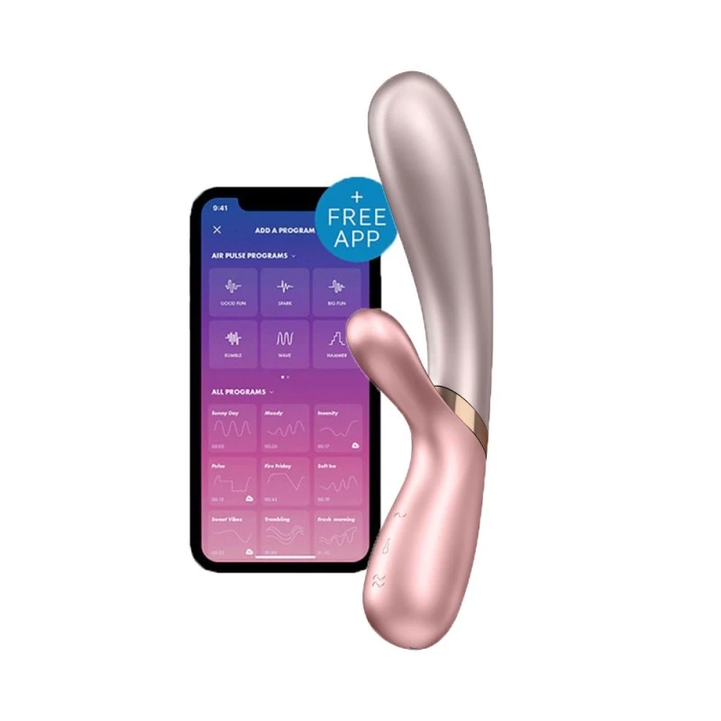 Satisfyer Hot Lover Vibromasseur Rabbit Chauffant Connecté Rose 1 Satisfyer Hot Lover Vibromasseur Rabbit Chauffant Connecté Rose