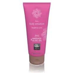 Shiatsu Lubrifiant & Gel De Massage 2 En 1 Body Sensation Framboise