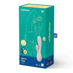 Mono Flex Rose Satisfyer Vibromasseur Rabbit Connecté -SexToys Soldes vibromasseur rabbit satisfyer mono flex 4