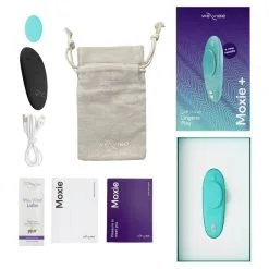 We-Vibe Moxie+ Bleu Culotte Vibrante Connectée -SexToys Soldes we vibe moxie plus culotte vibrante bleu 5