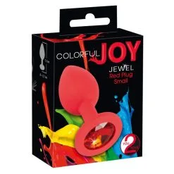 You 2 Toys Plug Anal Bijou Rouge Small ColorfulJOY -SexToys Soldes you2toys colorfuljoy plug anal bijou rouge s 4